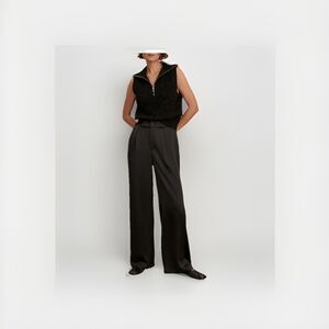 Varley Bryden 2.0 Wide Leg  Women's Pant Black SZ L  NWOT